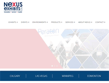 Tablet Screenshot of nexusexhibits.com